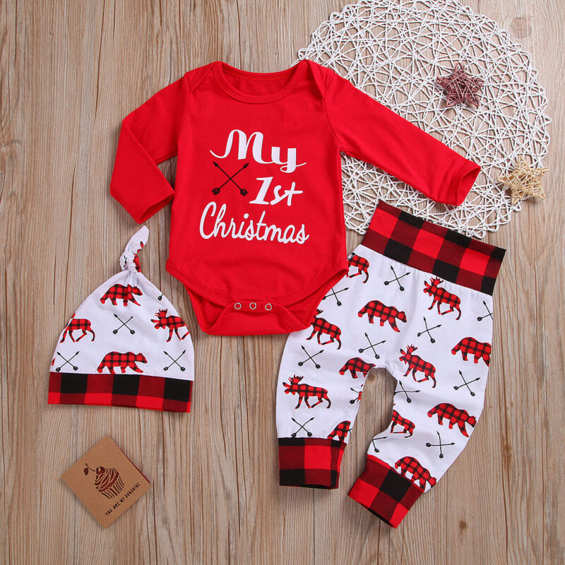Baby's first Christmas outfits, Infant Christmas clothing, Newborn holiday attire